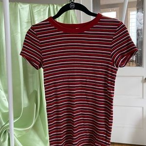 Comfy Ribbed Striped Tee